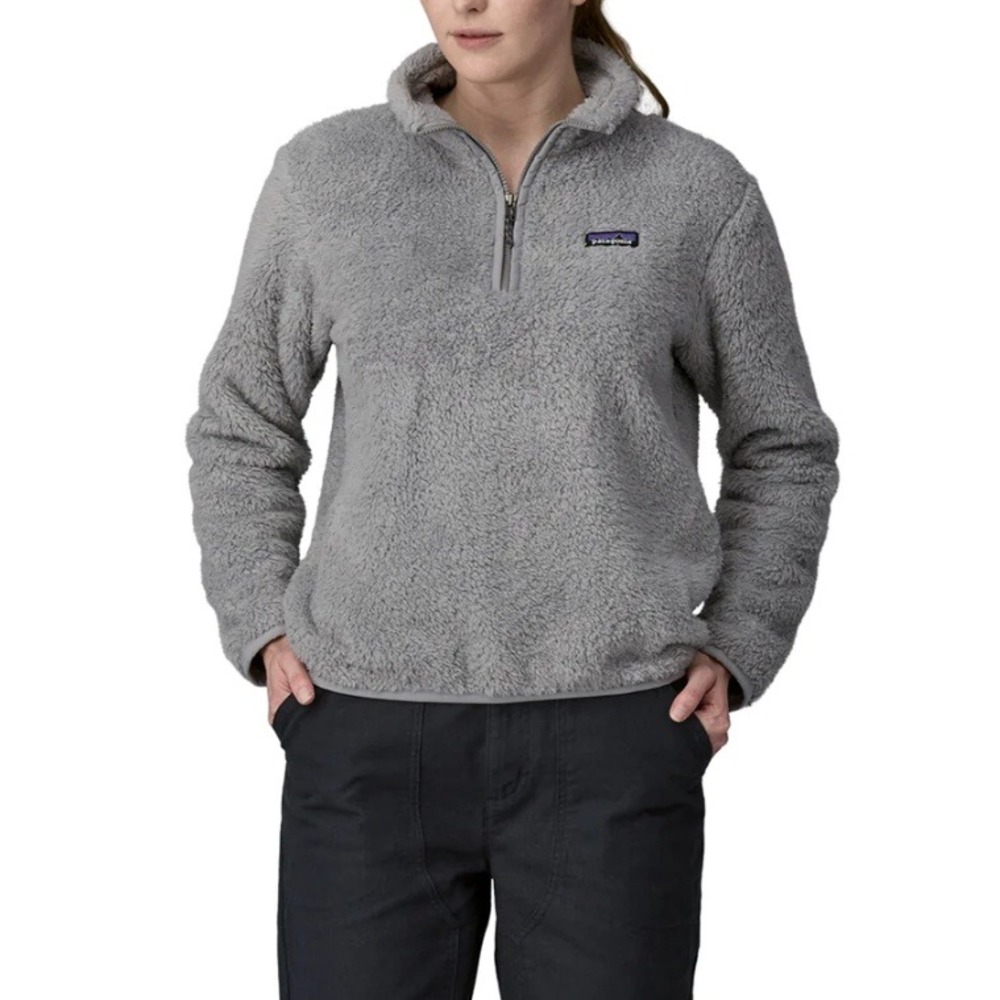 Patagonia Women's Salt Gray‎ Los Gatos 1/4 Zip Fleece Pullover Sweaters Size M